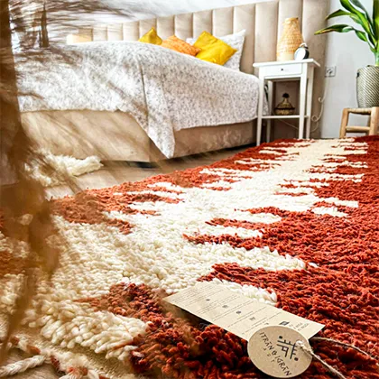 photo-client-chambre à coucher-boho-berbere-rug